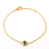Gold Plated - Green Agate