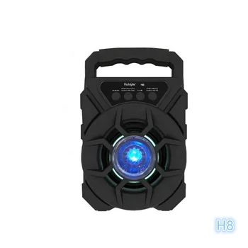 Hotriple H8 Deep Bass Wireless Speaker Outdoor Portable Fashion Cool LED Flashing Light Wireless Speaker Hot Selling Custom