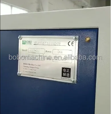 BOBO Machine automatic plastic steel roller drum spray coating painting shown in a detail photo for this news article