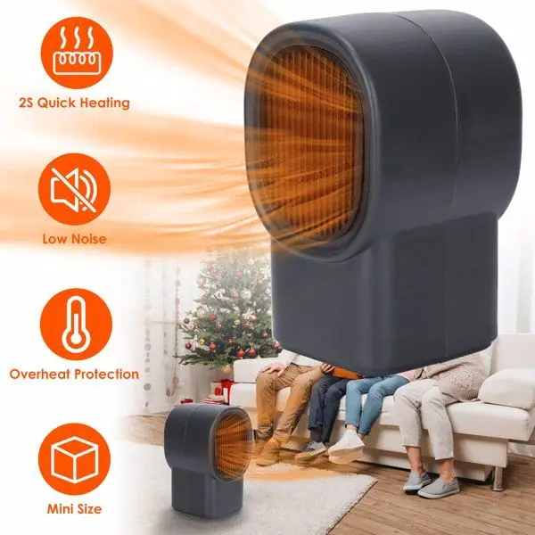 Electric Heater, Portable, 500W - detail 2
