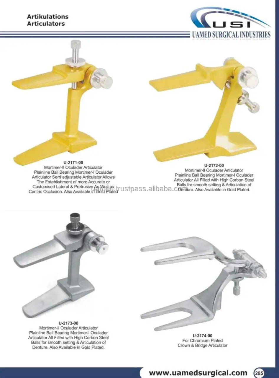 Dental Laboratory Articulators Lab Articulator Lightweight Anatomical