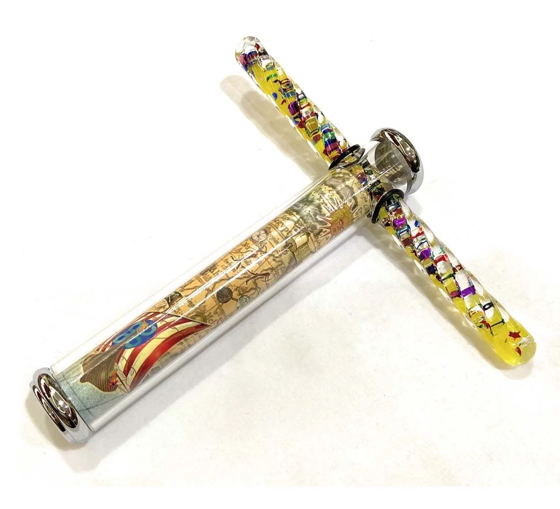 Качественный акриловый калейдоскоп с блестящей палочкой