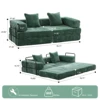 Dark Green + Chenille + 3 Seat