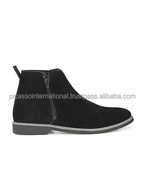 Leading Indian Exporter of Superior Quality Casual Wear 100% Swede Leather Ancle Shoes Boots for Men at Direct Factory Price