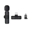 Black K9 1-to-1 Type-C + 8 Pin Adapter