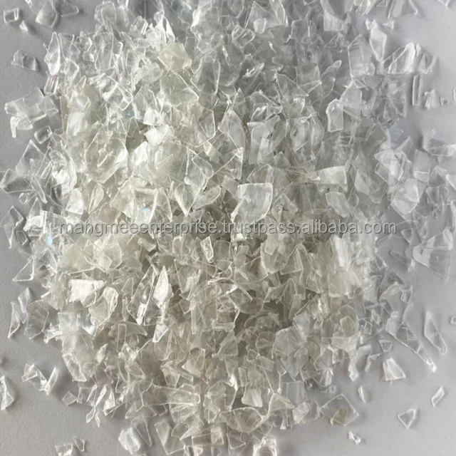 Clear Mixed Color Hot Washed PET Bottle Flakes Scrap Recycled Plastic Raw Material at Low Price in Thailand