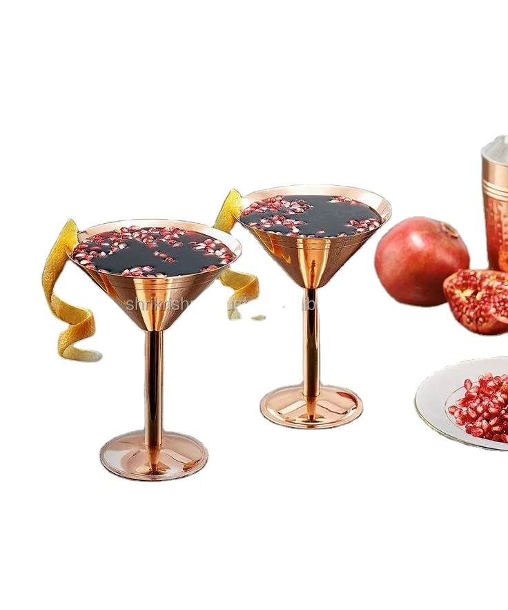 4 Mixed Size Red Martini Glasses Red Stemwaremcm Cocktail -  India