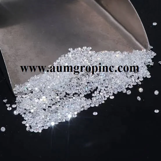 Small Sizes 0.7-4.2mm Natural round Brilliant Loose Diamond Melee EFGH VVS-SI White Fancy Color Stock Price Per Carat