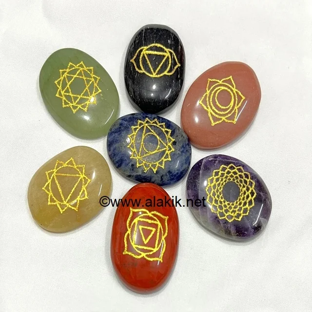 Wholesale Chakra Sets Genuine Stone Chakra Reiki Healing Set From India