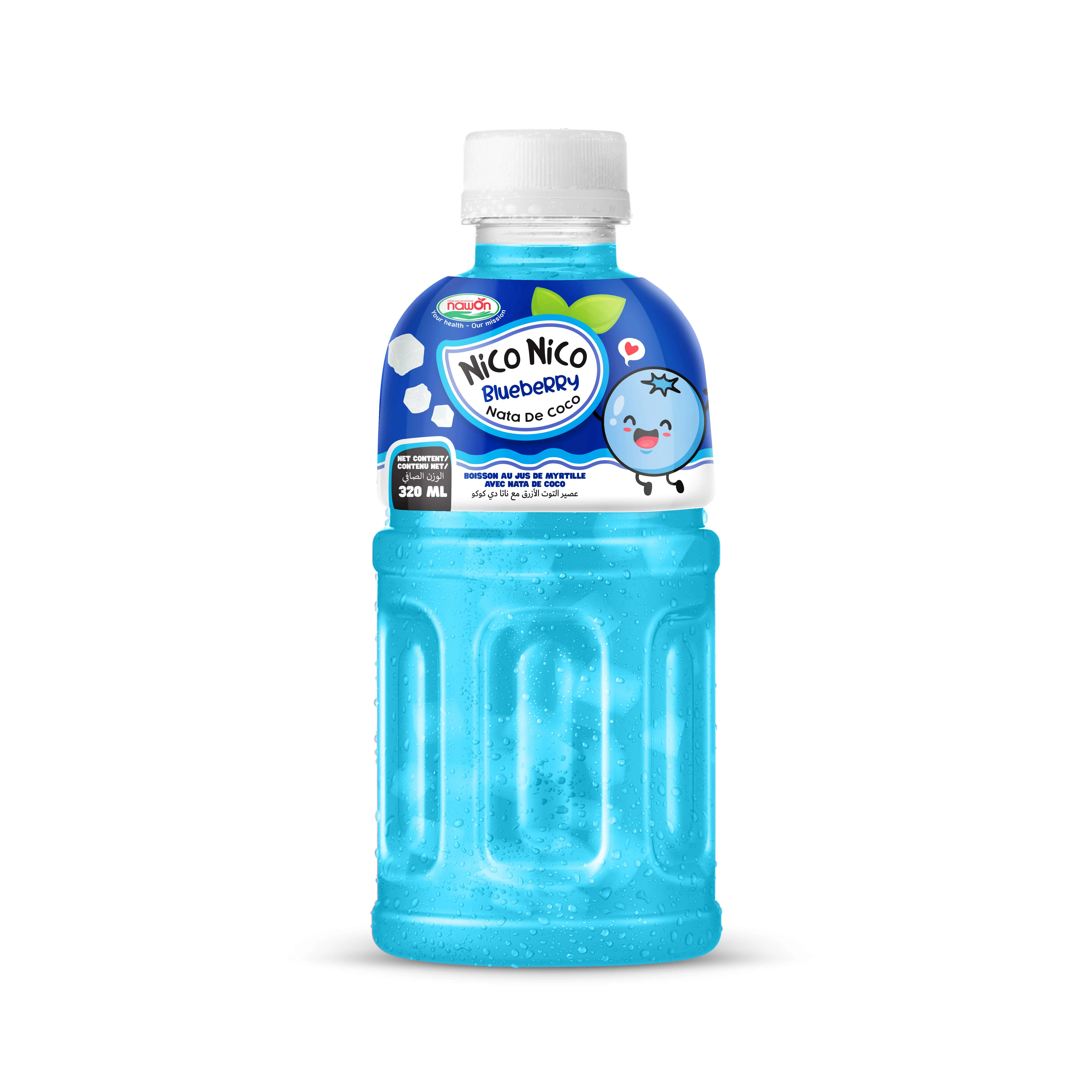 Free Design Label 325ml NAWON Nata De Coco Drink Fruit Juice Nata PET Bottle Bottle Packaging VIETNAM Rani Juice Juice Oem