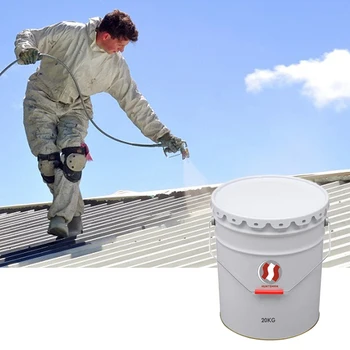 Acrylic Waterproof Liquid Coating Roof Paint with Anti-UV Protection Spray Application for Cooling Cement Surfaces
