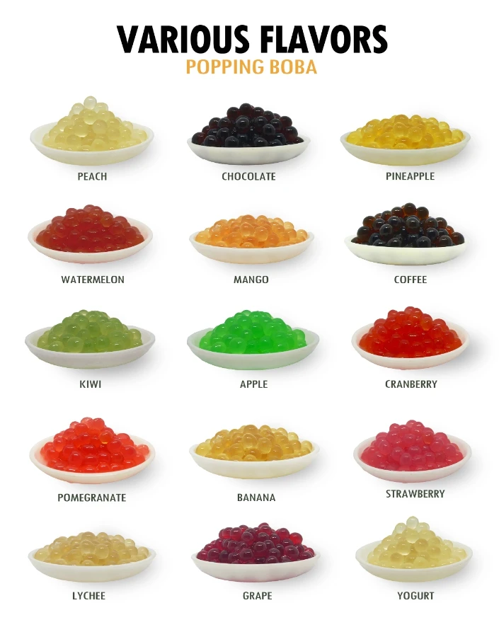 Bulk Lychee Flavor Popping Pearl Juice Balls For Fruit Tea