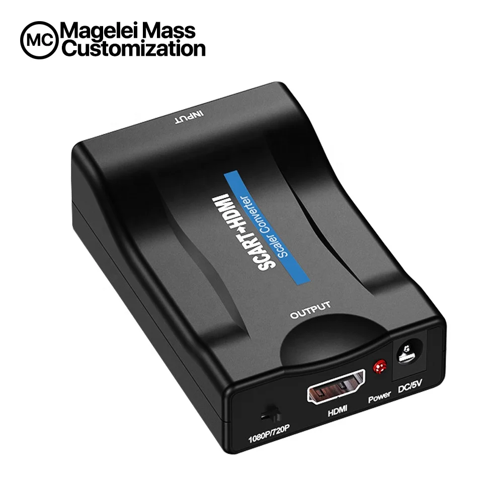 
Преобразователь 1080p Scart в Hdmi, аудио видео адаптер для Hdtv/dvd/set-top Box/ps3/pal/ntsc 