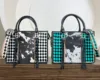 Black & Turquoise Checkered