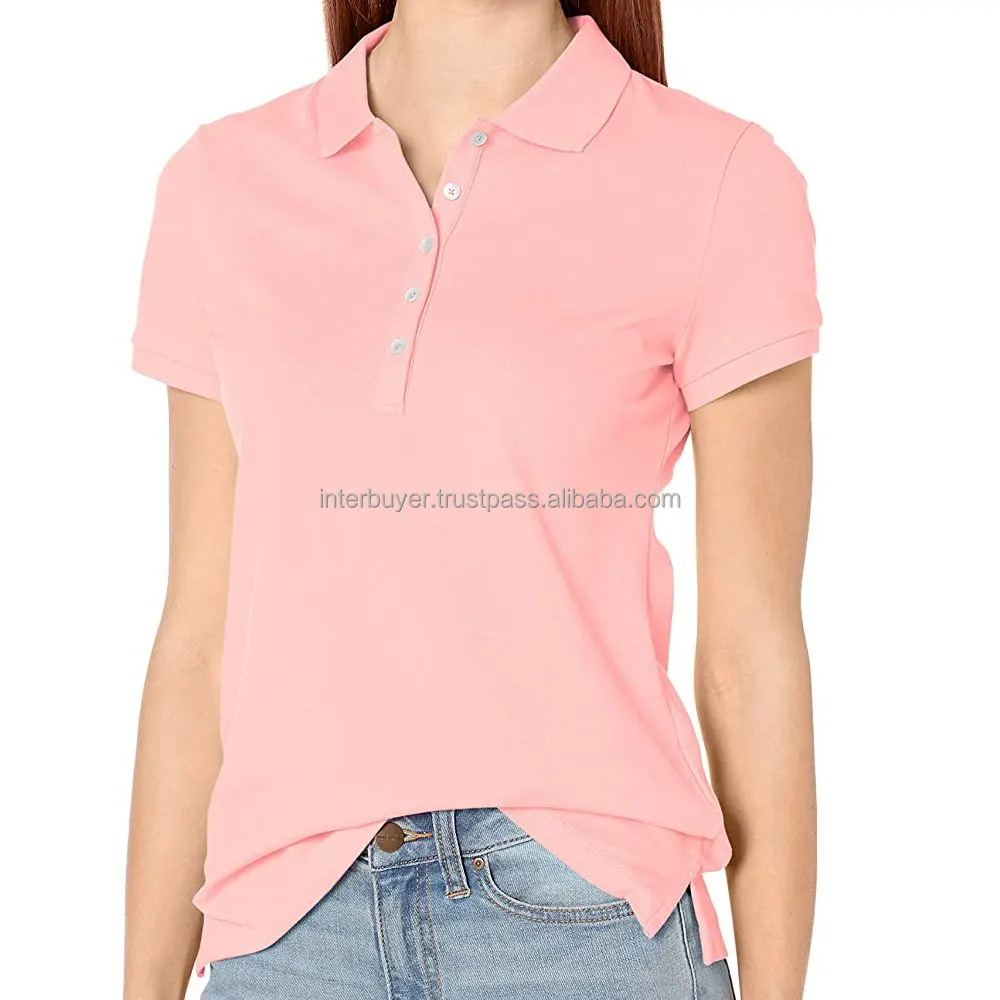 Latest Designs Women Polo Shirts 2022 High Quality Ladies Polo Tshirts