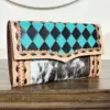 Black & Turquoise Checkered
