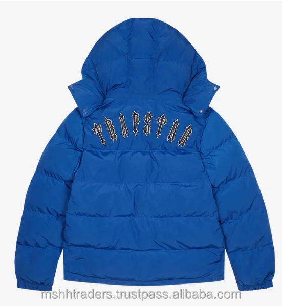 Mens Trapstar Dazzling Blue Irongate Jacket Detachable Hoodie Buy