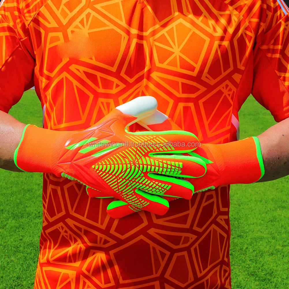 New German Latex Goalkeeper Gloves Palm Goal Keeper Gloves/4mm Latex
