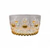 Clear with golden design