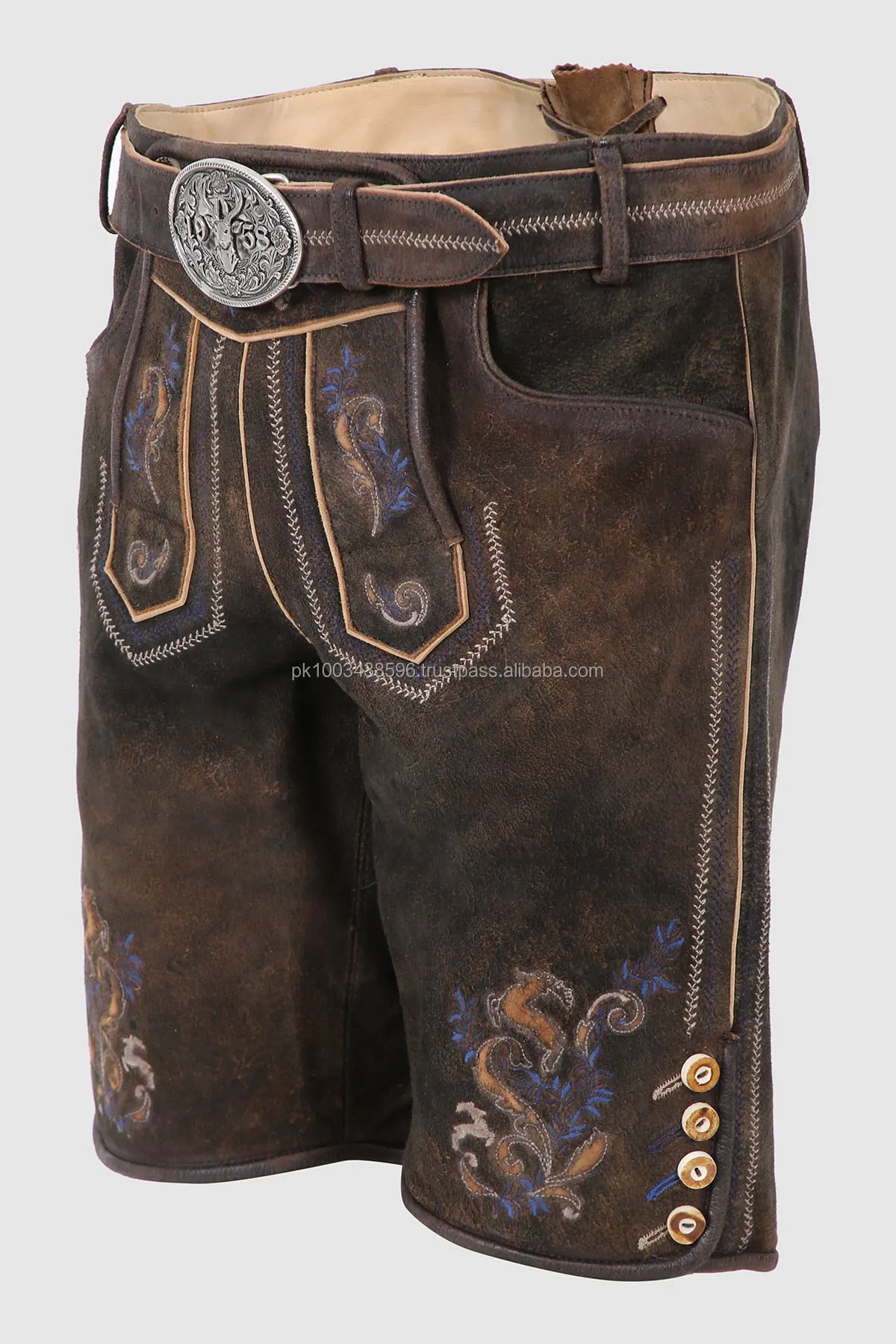 Real Leather Trachten Bavarian Custom Lederhosen Real Leather Short