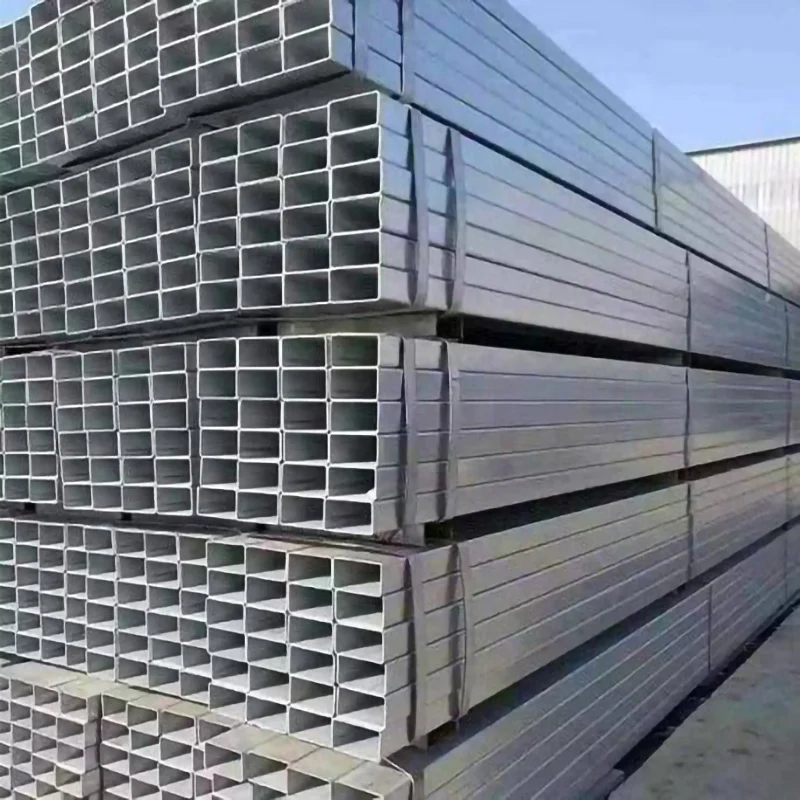 Galvanized Square Rectangular Steel Hollow Sections Steel Pipe Connector Perforated Tubing