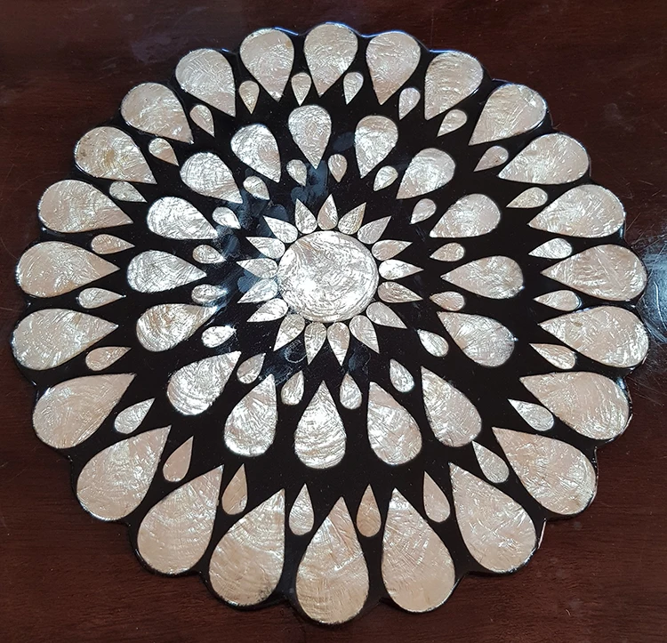 Luxury Handicraft Bamboo MDF Coasters Elegant Decorative Table Mats for Kitchen Dining Wedding Home Use