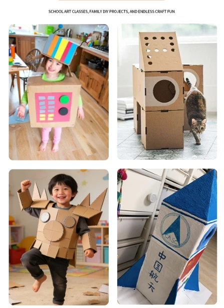 Cortador De Cartón Eléctrico Para Niños – Kit De Herramientas De Construcción Con Cajón De Restos, Corte De 0-4 Mm, Motor De 45W, Ideal Para STEAM Y Reciclaje