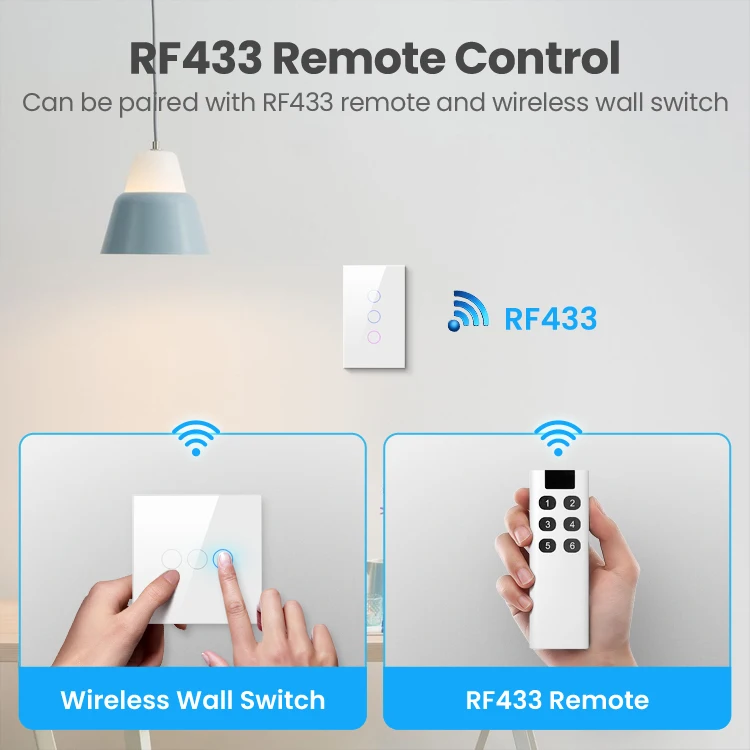 per Tuya Smart Switch Wifi, Interruttore WiFi Intelligente Mini Smart APP Controllo Mini Pass-Through Scatola Nascosta Pass-Through per Casa e Ufficio