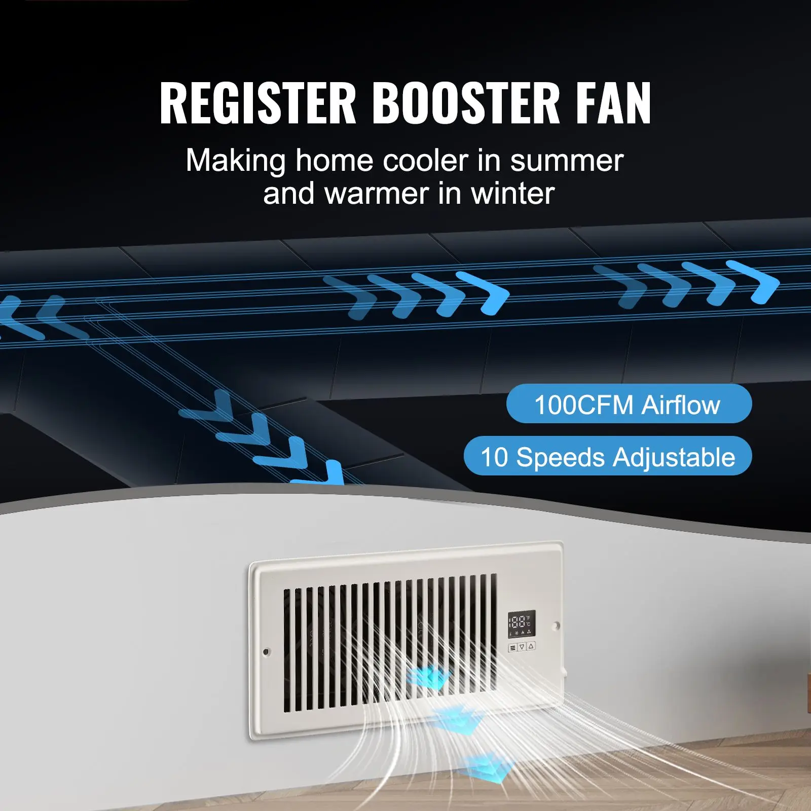 Design Register Booster Fan, 4FT, 10FT - detail 2
