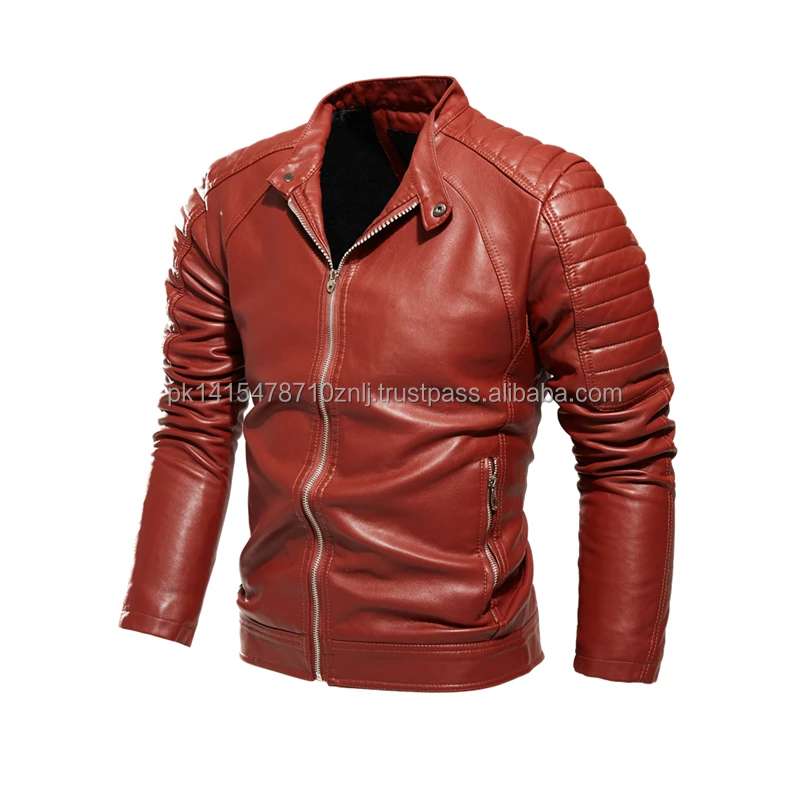 Fully Customized Leather Jacket Streetwear Custom Men's Biker Winter