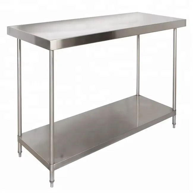 Industrial SUS304 stainless steel workbench for meat processing and slaughterhouses