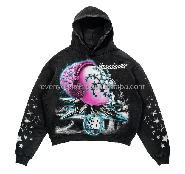 Chemical Wash Docking Sweatshirt / BLACK – XGALX OFFICIAL SHOP