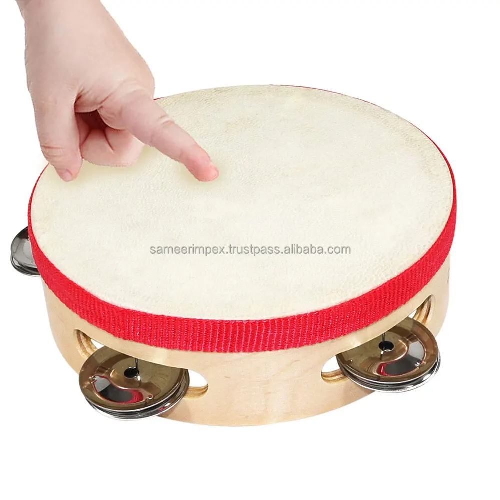 Tampoline Instrument Customized Wooden Tambourines - High Quality Musical Instruments