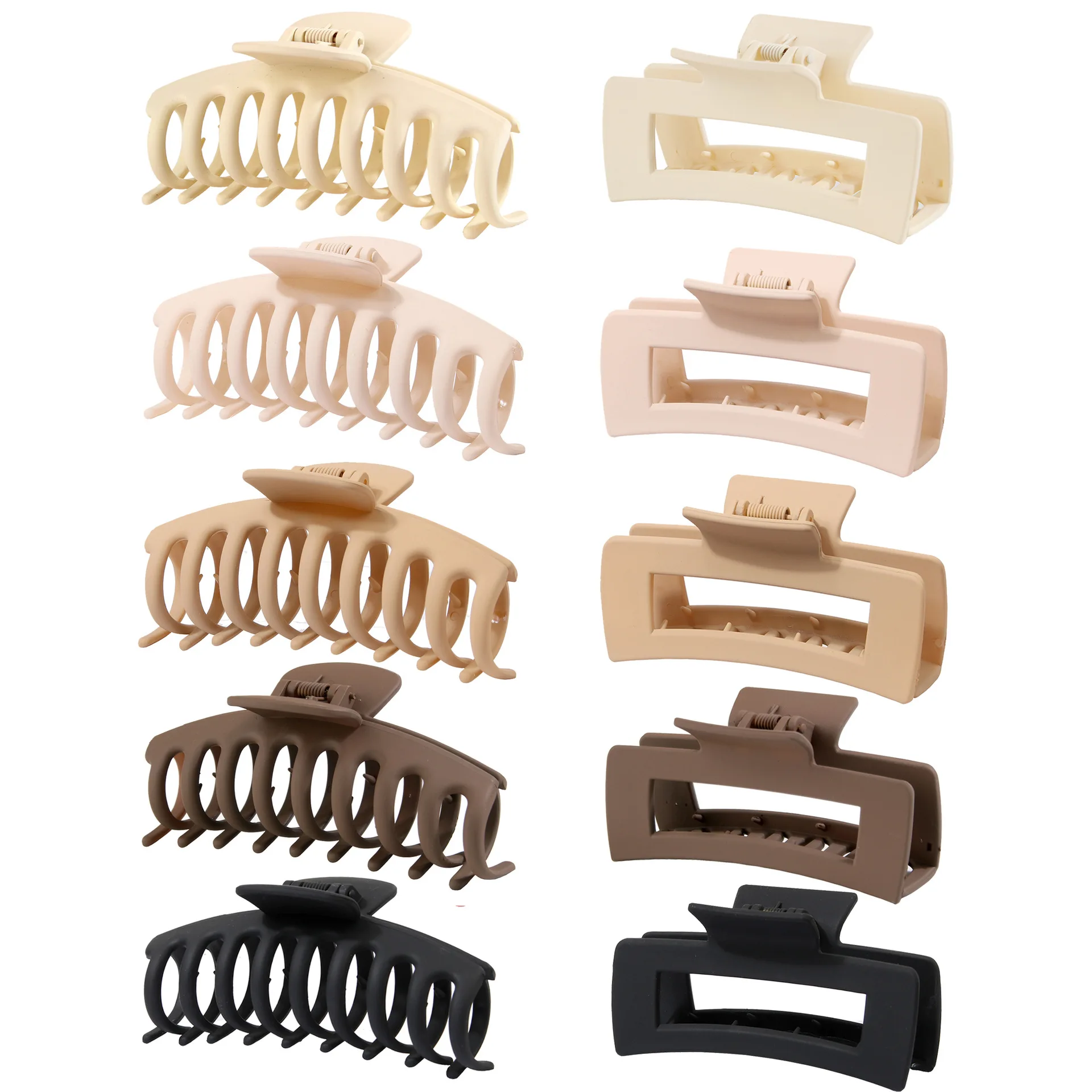 CANYUAN10.5cm Best seller custom fashion acetate large hair clips classic tortoise 10.5cm hollow out hair claws for women
