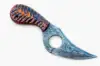 Burnt Orange & Deep Blue Carved Scales