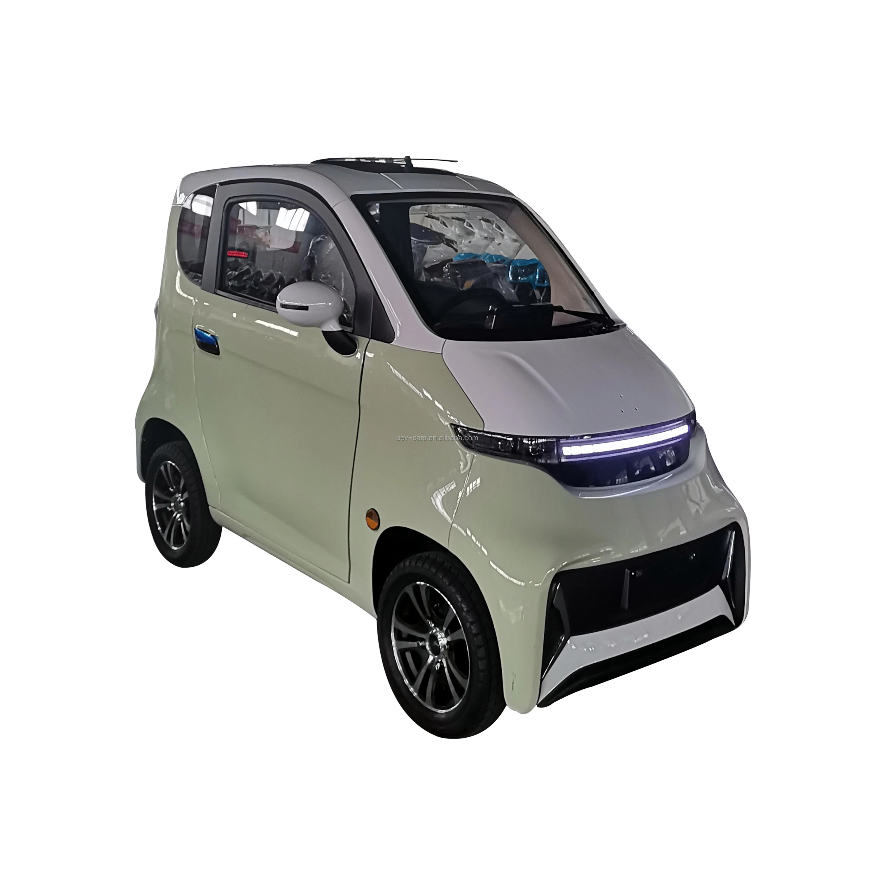 Enclosed Electric Passenger Vehicles 4 Wheel Car for Passenger EEC L6e-BP Approved Two Persons Electric Small Cars for Elderly