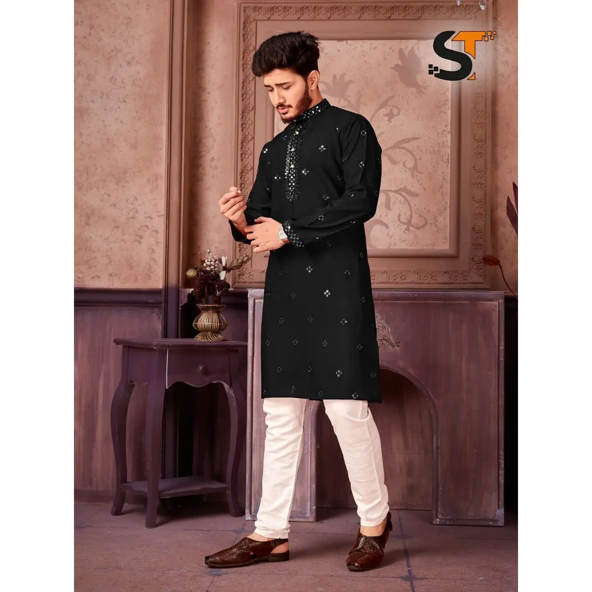Shop Our Collection of Silk Embroidery Mens Kurta Pajama