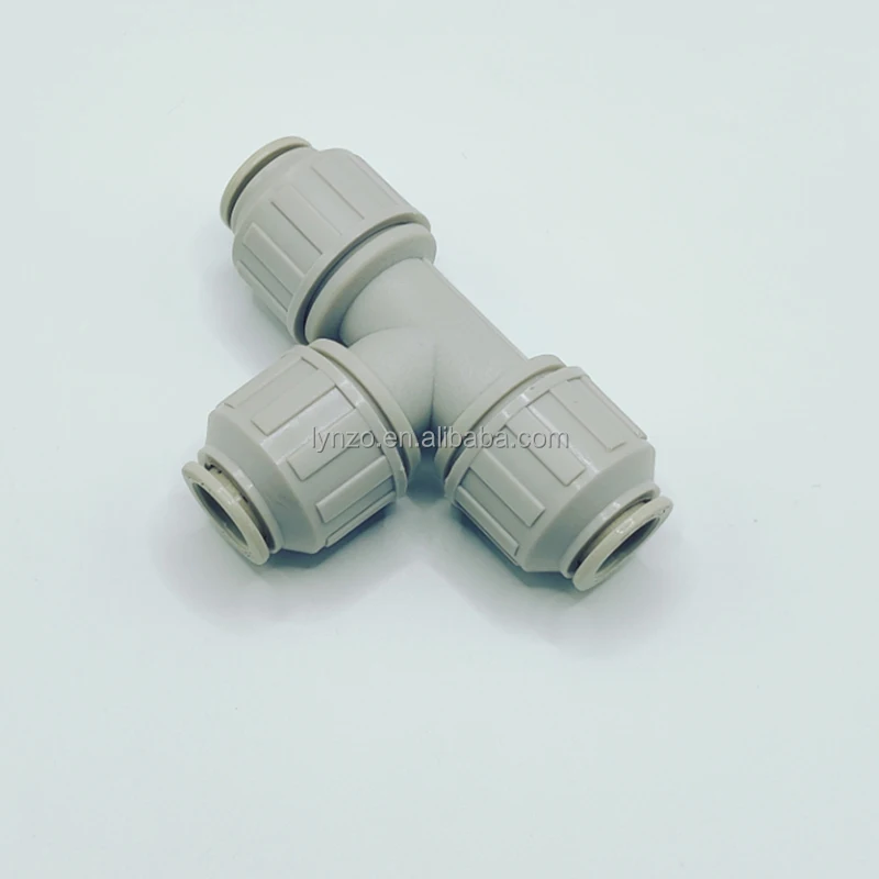 Polypropylene Connectors John Guest 1/4" OD Push-to-Connect Stem Elbow  Fitting - Quick Connect Water Pipe Connector 1/4 OD Quick Connect 5pc 1/4" OD Pipe to 1/2"Male Elbow Quick Connector RO Wate