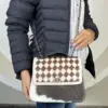 Tan & Brown Checkered