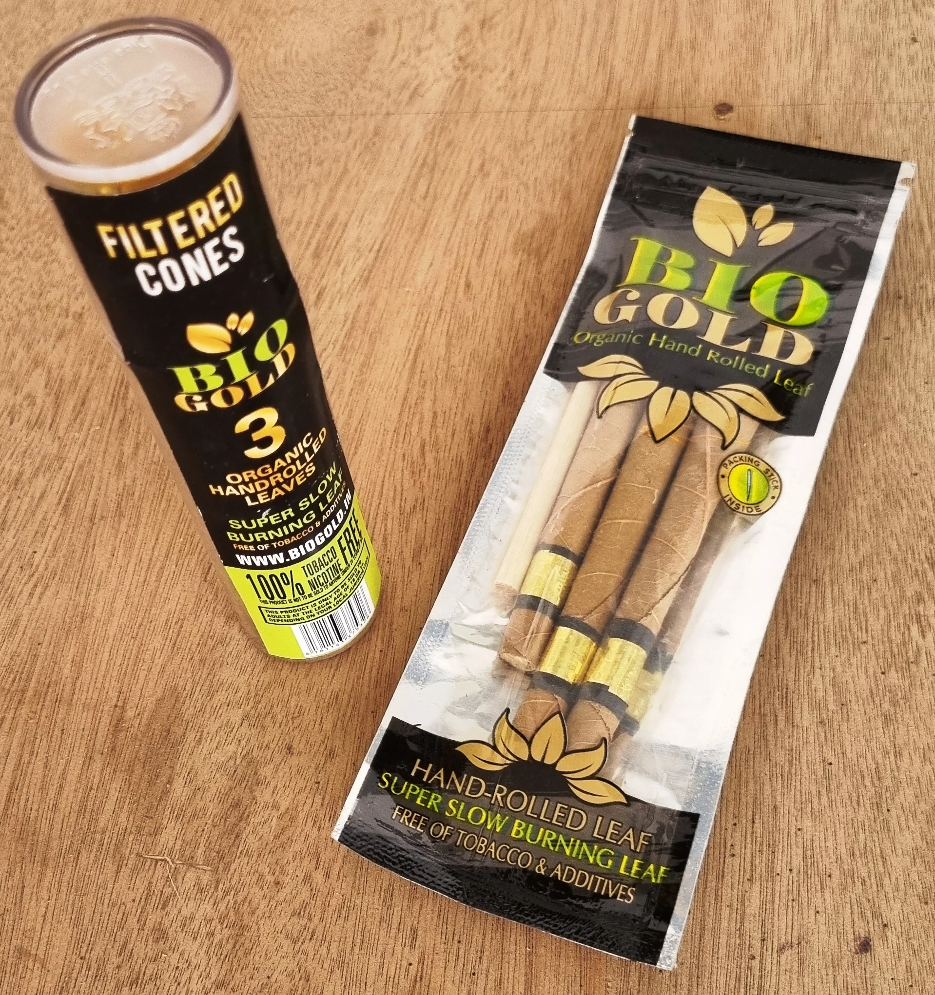 Bigold Pre Rolled Leaf in pouch and clear tube Pack , ..jpg