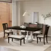 Brown+Distressed White Color