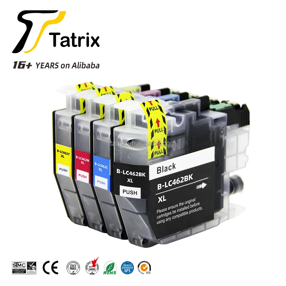 Tatrix Lc462 Lc462xl Premium Color Compatible Printer Ink Cartridge For Brother Mfc J2340dwmfc