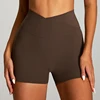 Shorts+Dark brown
