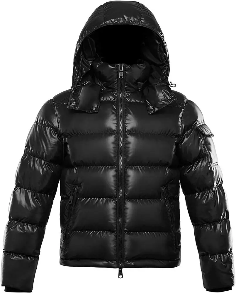 Customized Men's Winter Puffer Jacket High Quality Cotton Filled Canvas Jacket Premium Puffer Jacket High Quality