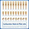 Carburetor Main Jet+Slow Pilot Jet(30pcs)