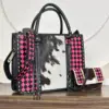 Dark Pink & Black Checkered