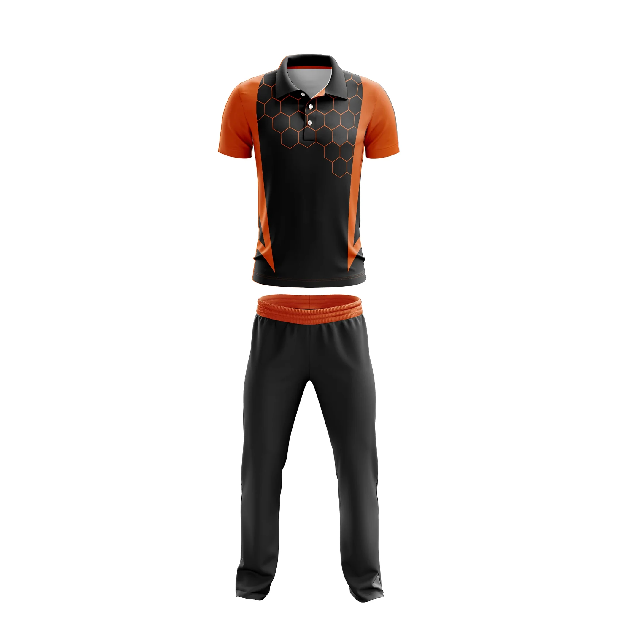 New Team Sublimation Cricket Uniform Custom Kit T-Shirt and Trouser Double-Stitched Lightweight Eco-Friendly