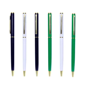 Personalized With Logo Print Ball Point Pen Advertising Cheapest Promotional Pen Gift Custom Plastic Metal Custom Ballpoint Pen