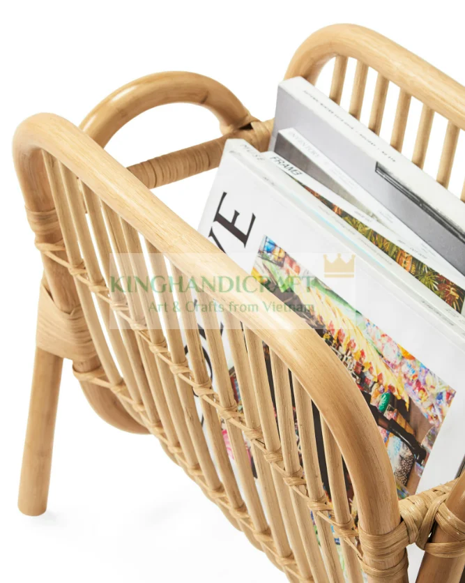 Декоративный держатель для магазинов ручной работы из ротанга органайзер газет и витрин натуральный Прочный Плетеный оптовая