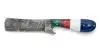 Red, White, Blue, and Teal Multi-Segmented Handle